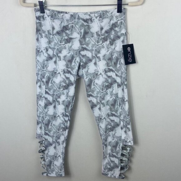 NWT Onzie High Rise Weave Capri Jedi Leggings Size M/L New With Tags Bohemian L - Picture 3 of 10